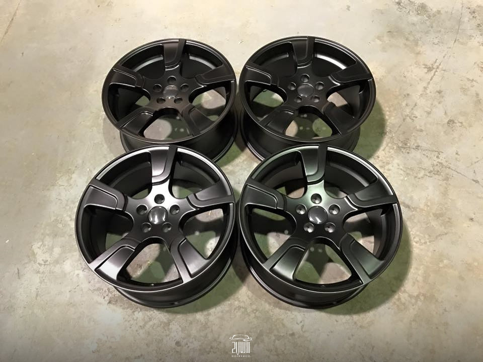 20″ VW Sportline Style Alloy Wheels – Satin Black – 950kg Load Rated
