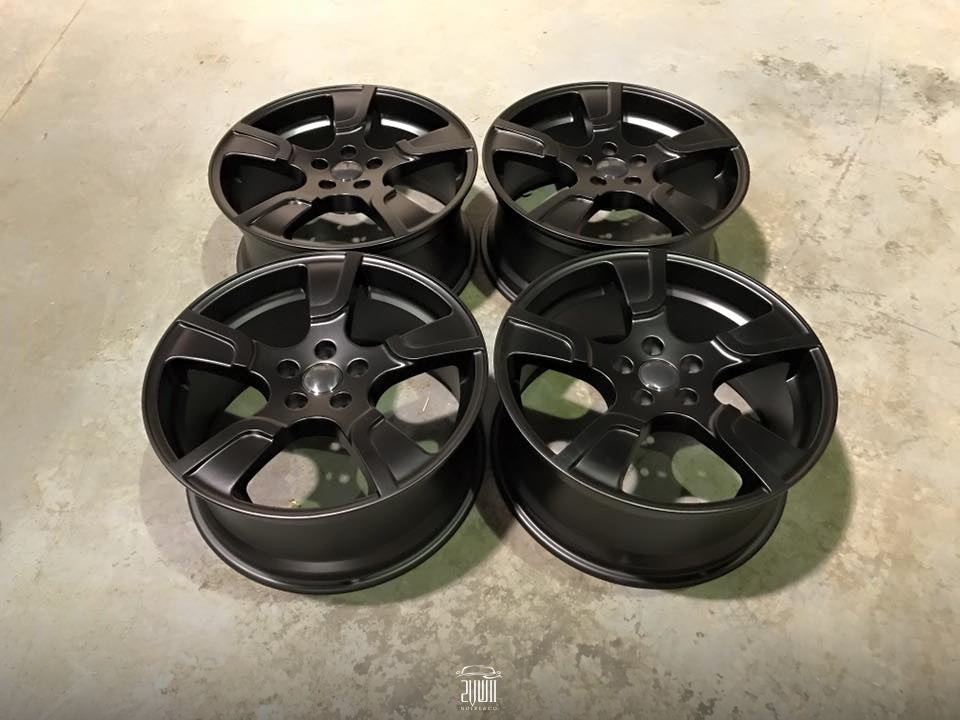 20″ VW Sportline Style Alloy Wheels – Satin Black – 950kg Load Rated