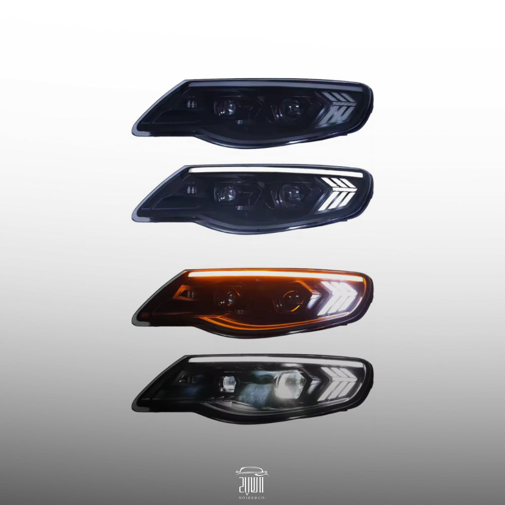 VW Touareg LED Headlights (2007–2010) – DRL, Dynamic Turn Signal & Projector Lens Upgrade
