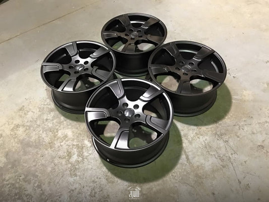 20″ VW Sportline Style Alloy Wheels – Satin Black – 950kg Load Rated