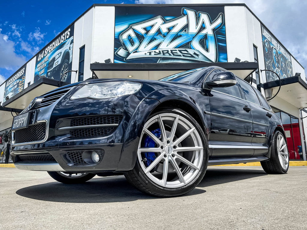 Hussla MOZ Alloy Wheels – Volkswagen Touareg Fitment | Premium Crystal Silver
