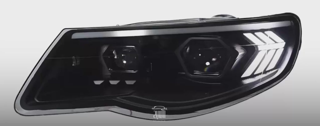 VW Touareg LED Headlights (2007–2010) – DRL, Dynamic Turn Signal & Projector Lens Upgrade